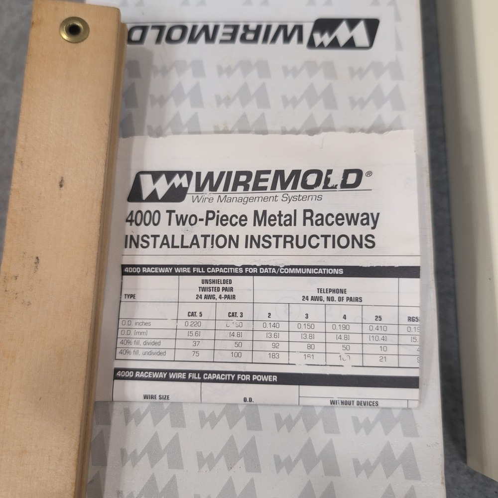 Wiremold V4014A Wall Box Connector for 4000 Series Metal Raceway Ivory Finish - Picture 2 of 5